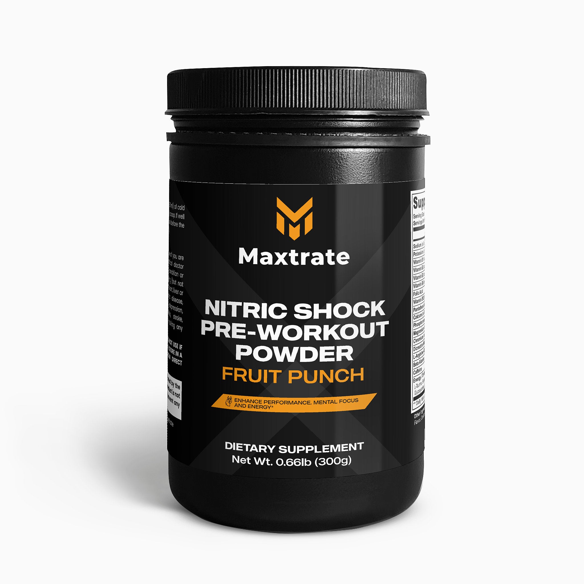 Nitric Shock Pre-Workout Powder (Fruit Punch)